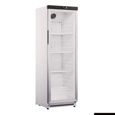 F.E.D Thermaster-XR400SG Stainless Steel Upright Static Display Fridge 