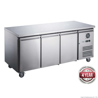 F.E.D. FED-X S/S Three Door Bench Fridge - XUB7C18S3V