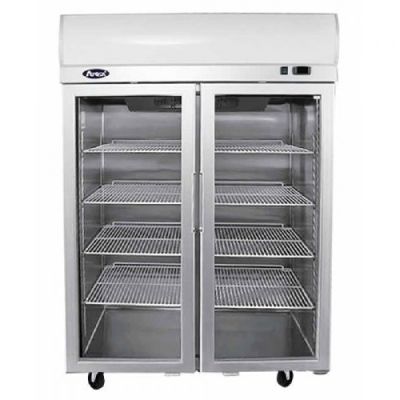 Atosa YCF9402 Compact Glass Double Door Refrigerators / Freezers
