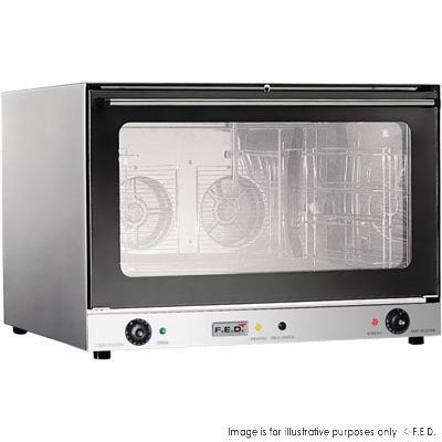 F.E.D. ConvectMax Heavy Duty Stainless Steel Convection Oven w/ Press Button Steam YXD-8AE